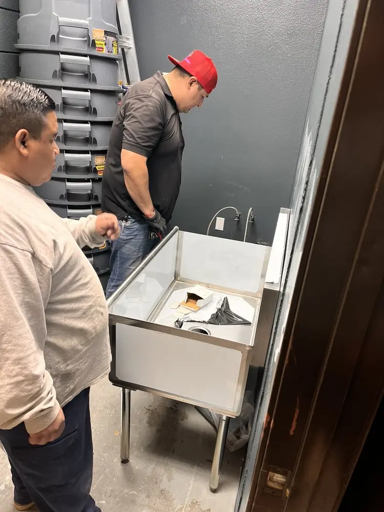 Commercial plumbing and sink installation in Tupelo