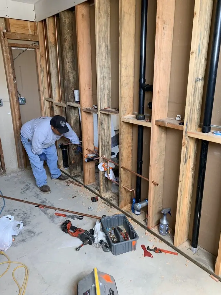 Commercial rough-in plumbing for Water Heater Replacement in Tupelo